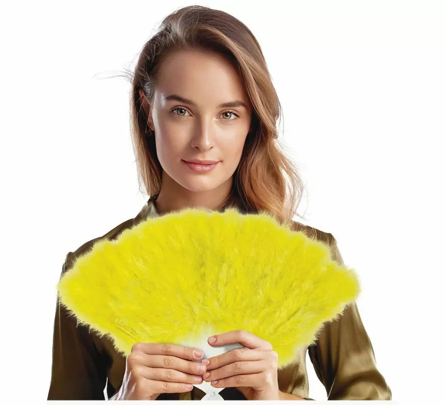 Translation missing: pt-PT.Abanico con Plumas de 16 Palas en varios colores