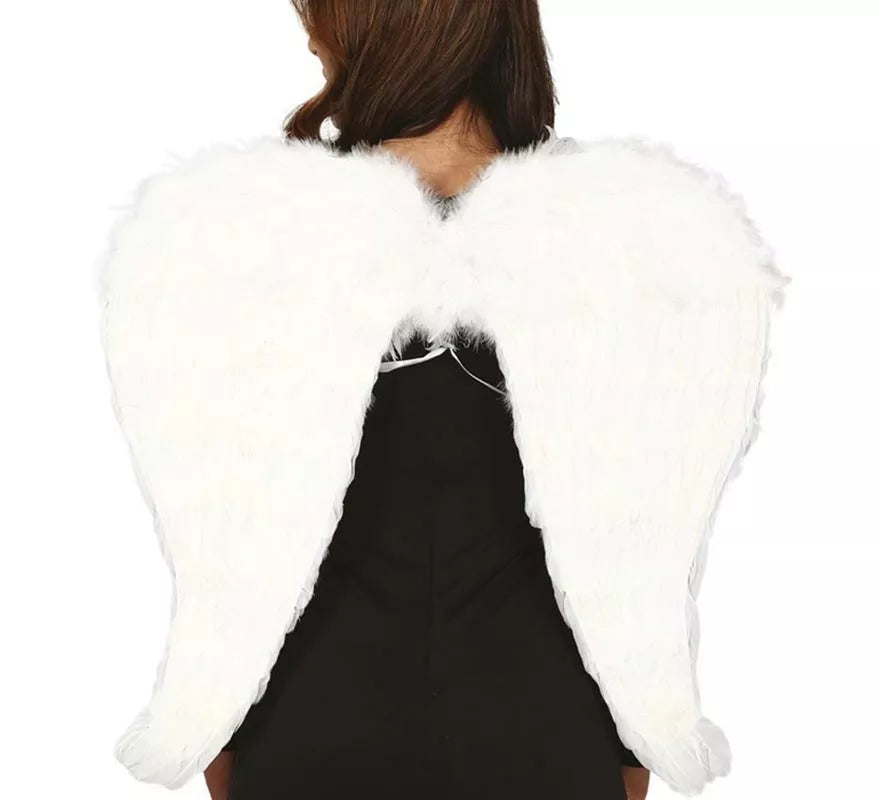 Translation missing: pt-PT.Alas Blancas con Plumas de 80X60 cm