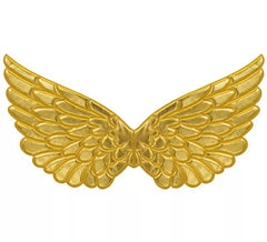 Asas de tecido dourado 57x26 cm