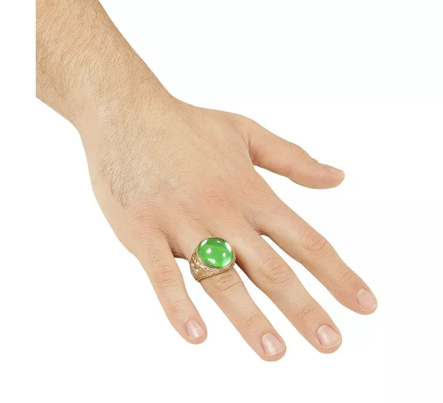 Translation missing: pt-PT.Anillo Dorado con Gema Verde