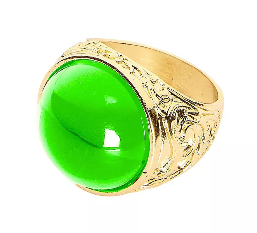 Translation missing: pt-PT.Anillo Dorado con Gema Verde
