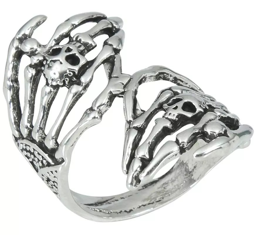 Translation missing: pt-PT.Anillo Manos Esqueleto de Metal