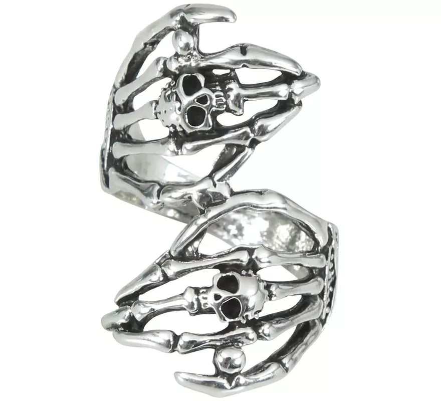 Translation missing: pt-PT.Anillo Manos Esqueleto de Metal