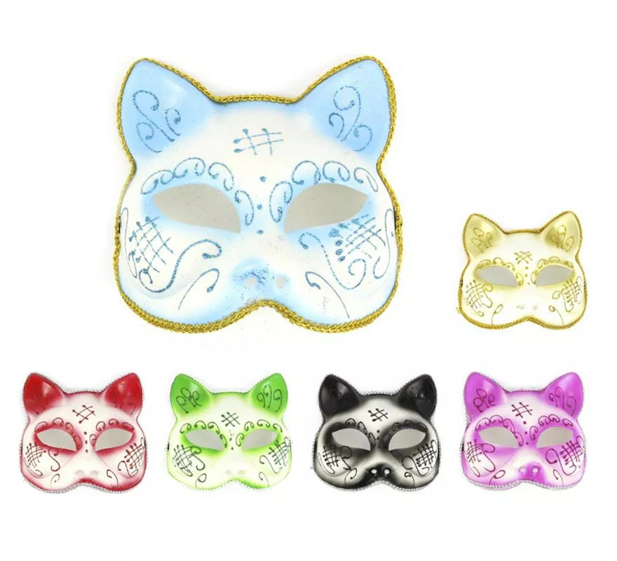Translation missing: pt-PT.Antifaz Carnaval de Gato colores surtidos