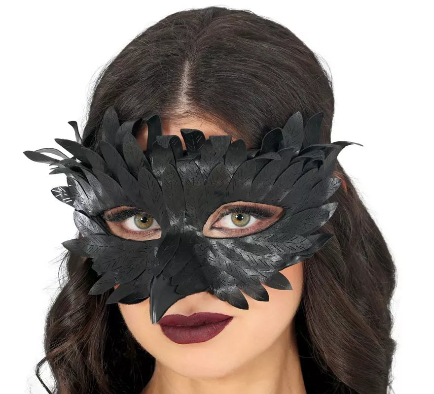 Translation missing: pt-PT.Antifaz de Plumas con Pico negro