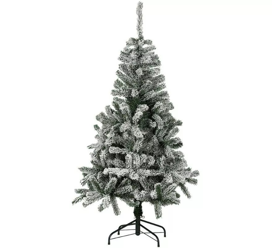 Translation missing: pt-PT.Árbol de Navidad Nevado Alaska con Pie de Metal de 210 cm