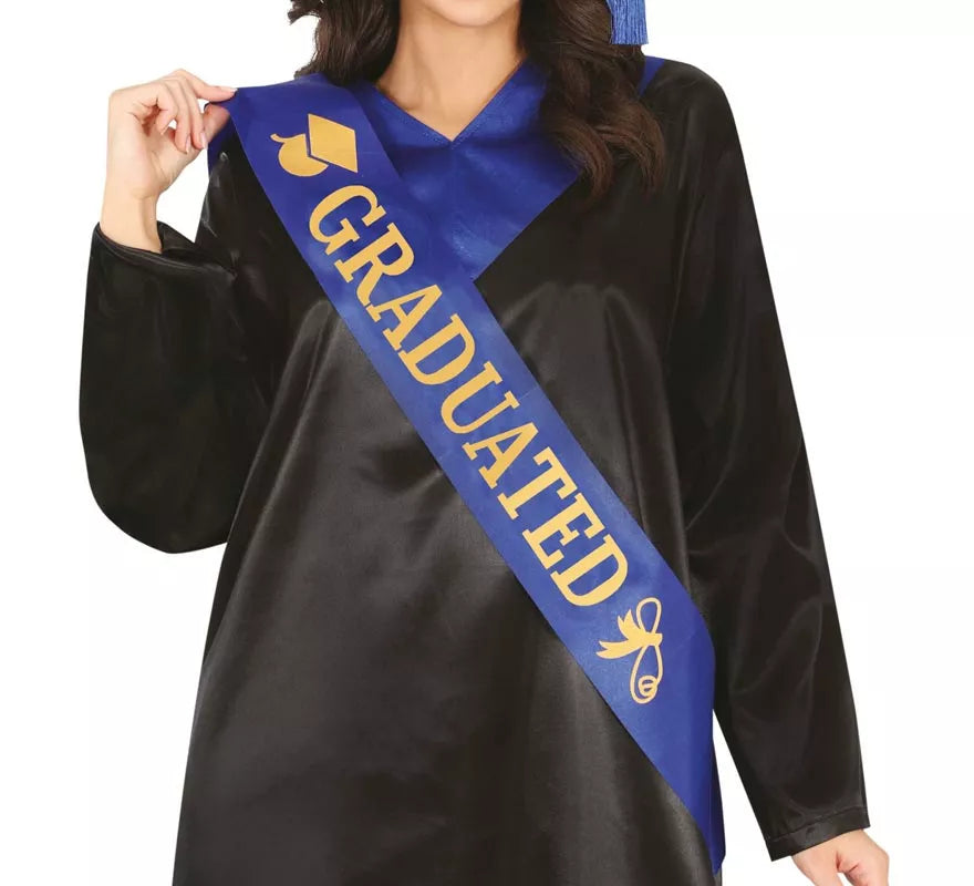Translation missing: pt-PT.Banda de Graduado azul adulto