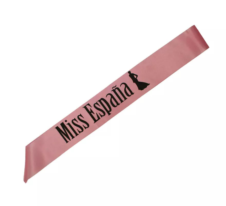 Translation missing: pt-PT.Banda Miss España de 80 cm en colores surtidos