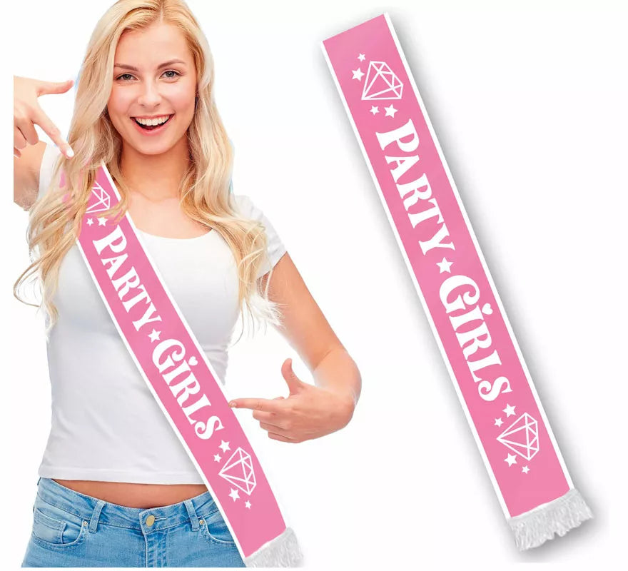 Translation missing: pt-PT.Banda Party Girls rosa diamantes