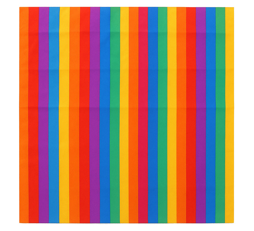 Translation missing: pt-PT.Bandana o Pañuelo Arcoíris franjas finas de 54x54 cm