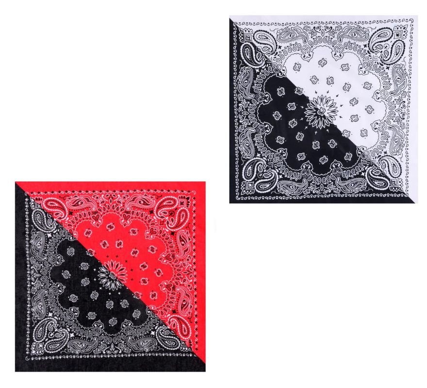 Translation missing: pt-PT.Bandana o Pañuelo Paisley negro de 54x54 cm en varios colores