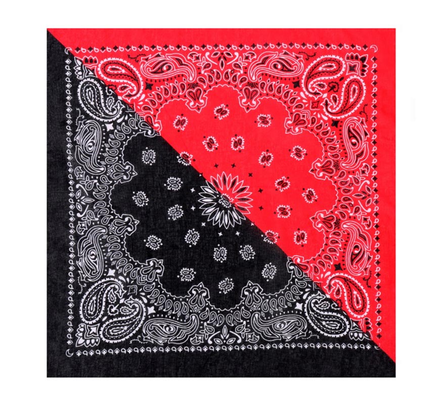 Translation missing: pt-PT.Bandana o Pañuelo Paisley negro de 54x54 cm en varios colores