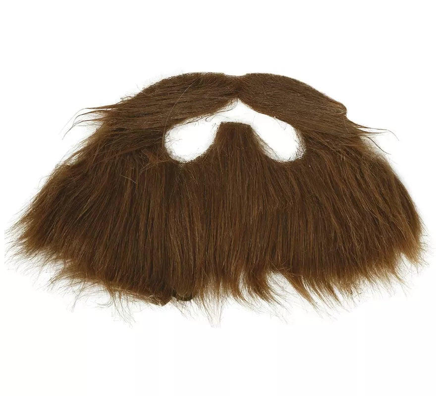 Translation missing: pt-PT.Barba y Bigote Castaña con Goma Elástica