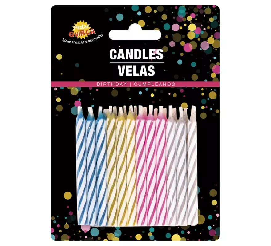 Translation missing: pt-PT.Blister de 24 Velas de Cumpleaños