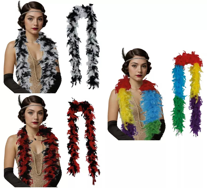 Translation missing: pt-PT.Boa de 80 g de plumas en varios colores