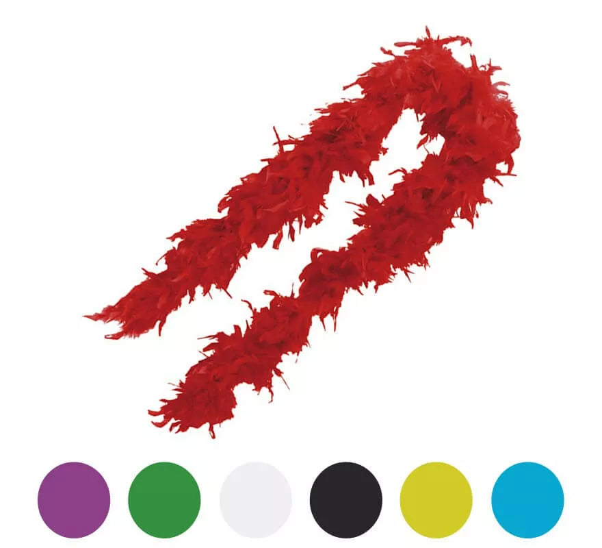 Translation missing: pt-PT.Boa de pluma 75-80 gramos de 180 cm en varios colores
