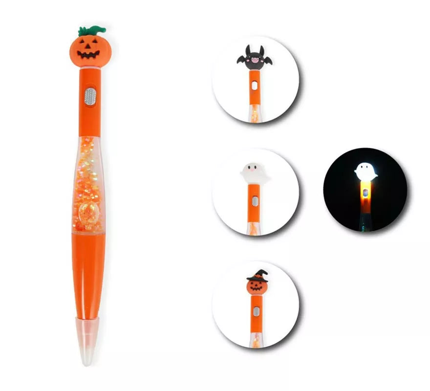 Translation missing: pt-PT.Bolígrafo de Halloween en modelos surtidos con luz de 17,5 cm