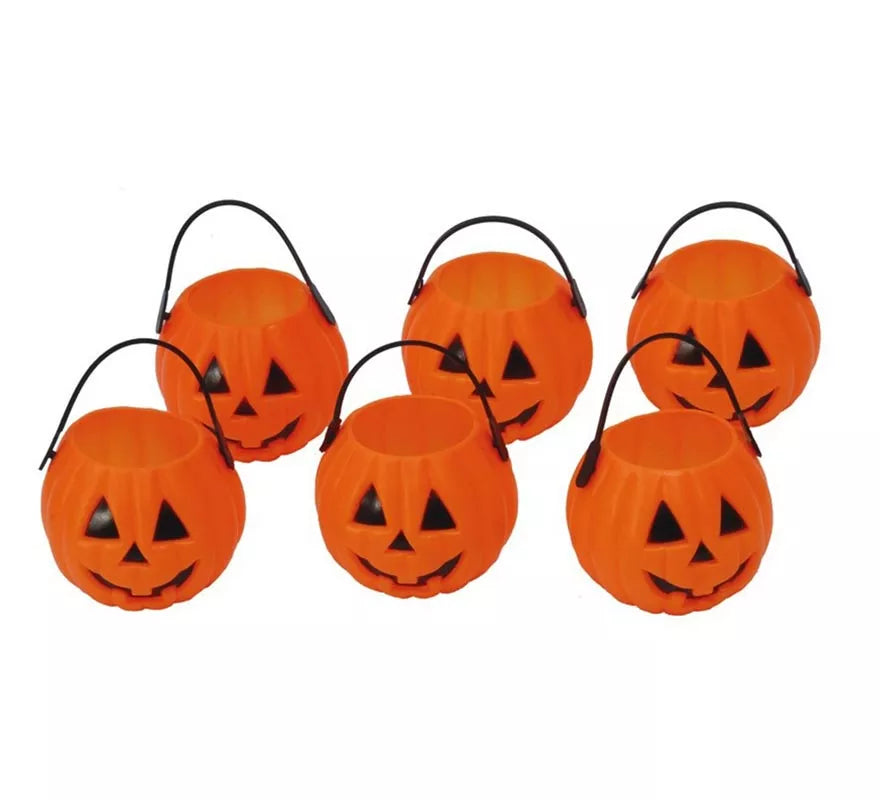 Translation missing: pt-PT.Bolsa de 6 Calabazas de 7 cm para Halloween