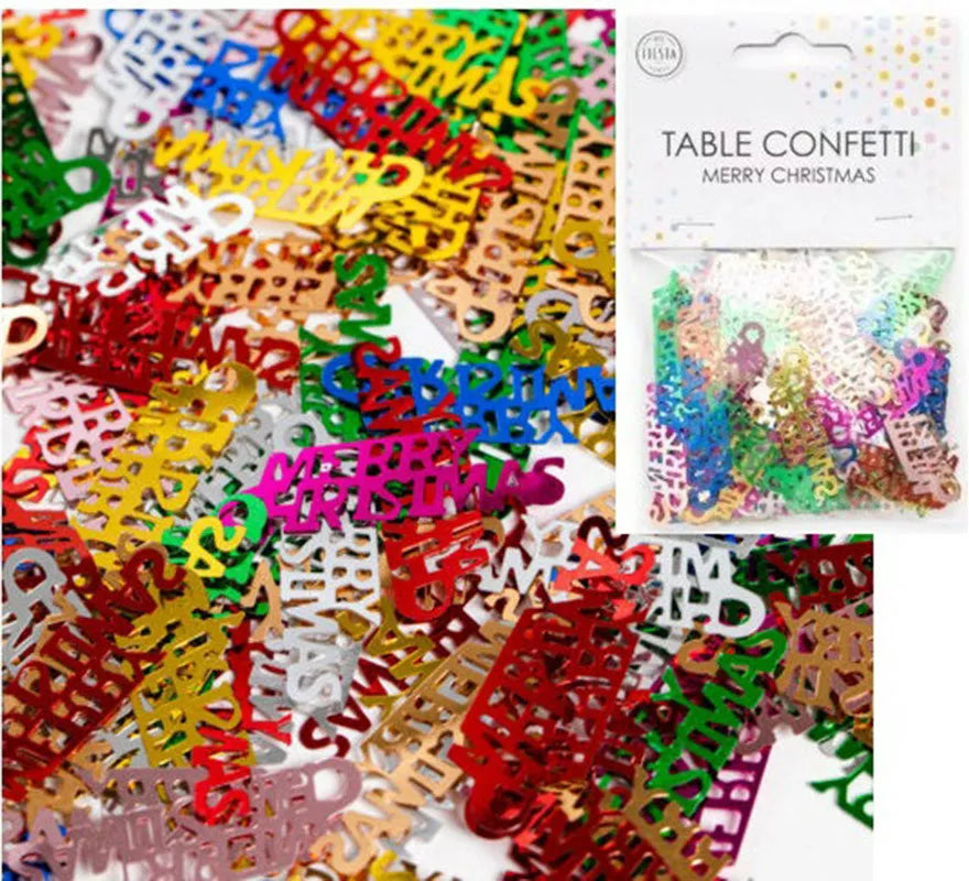 Translation missing: pt-PT.Bolsa de Confetti para mesa 'Merry Christmas' de 14 g