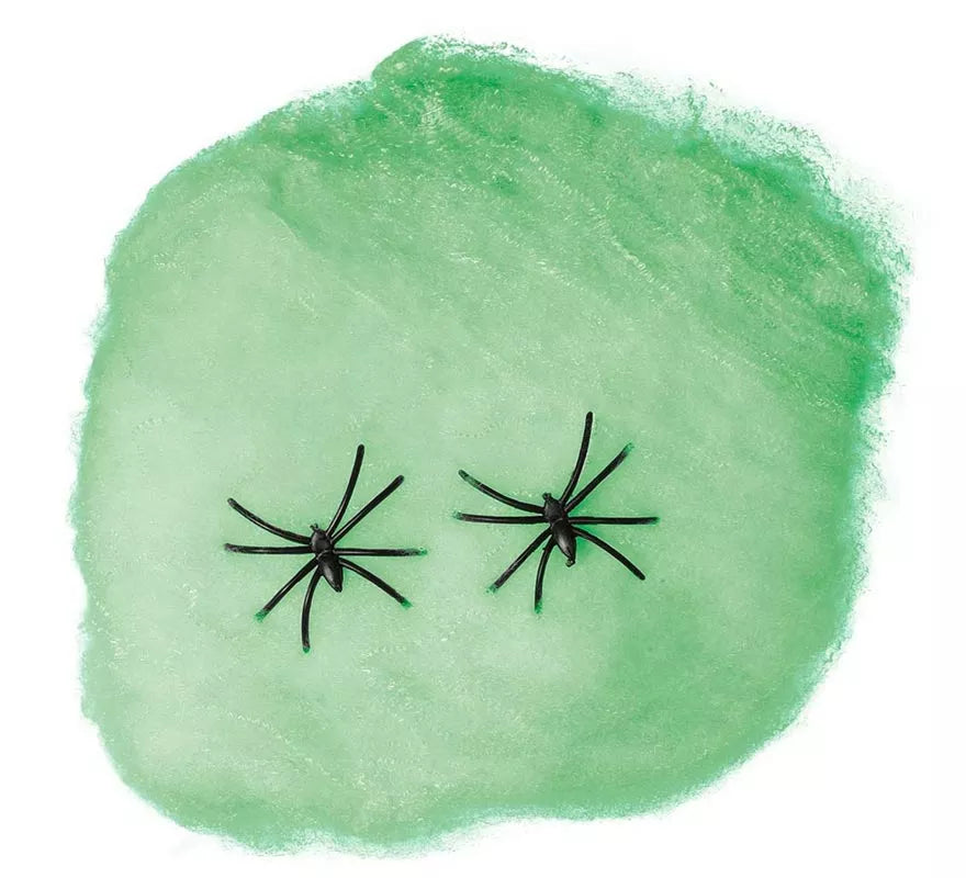 Translation missing: pt-PT.Bolsa de Telarañas color verde de 60 gr para decorar