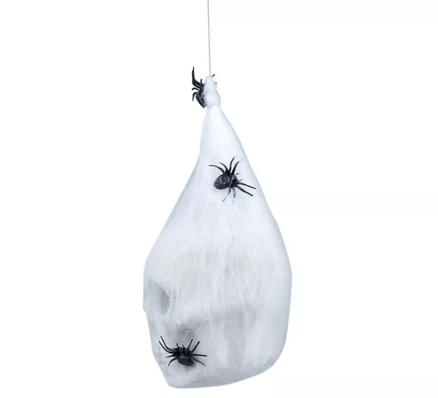 Translation missing: pt-PT.Bolsa Telaraña con Calavera de 25 cm