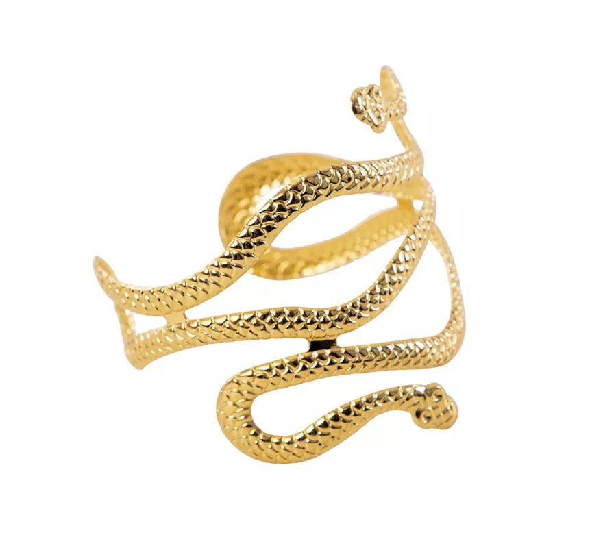 Translation missing: pt-PT.Brazalete Egipcio de Serpiente dorado de 85x83x8 cm