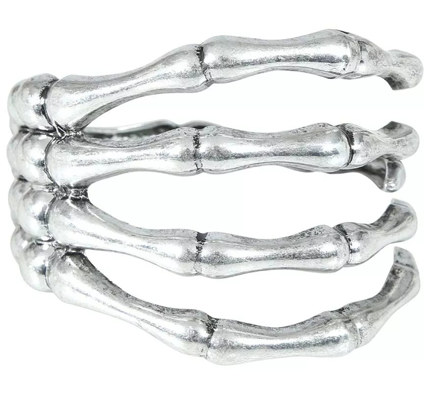Translation missing: pt-PT.Brazalete Esqueleto Metálico de plata