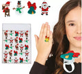 Caja de 25 Anillos de Navidad con Luz de 3,5 cm