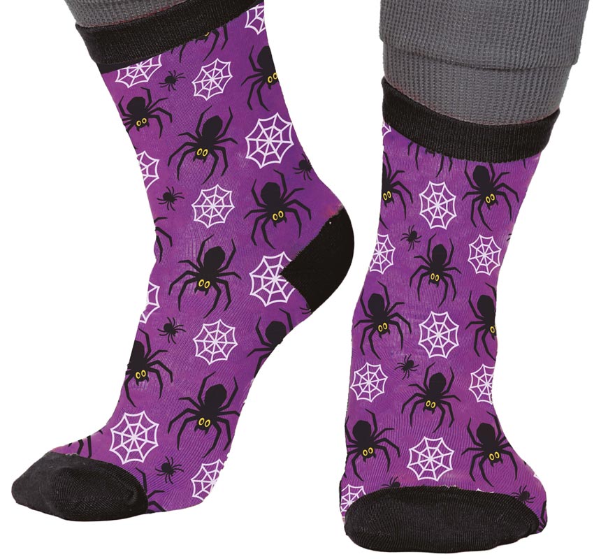 Translation missing: pt-PT.Calcetines de Arañas para Halloween en números del 22 al 48