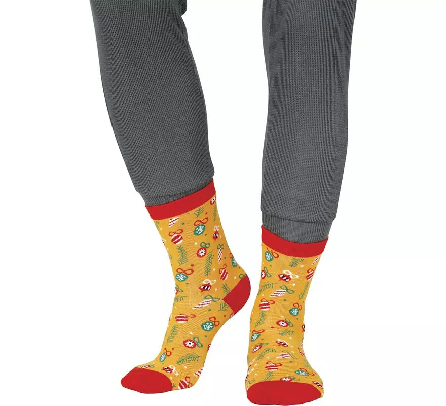Translation missing: pt-PT.Calcetines Navideños Adornos y Hojas en números del 22 al 48