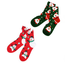 Meias de Natal Papai Noel e Boneco de Neve Tamanho 28-35 em diversos modelos infantis