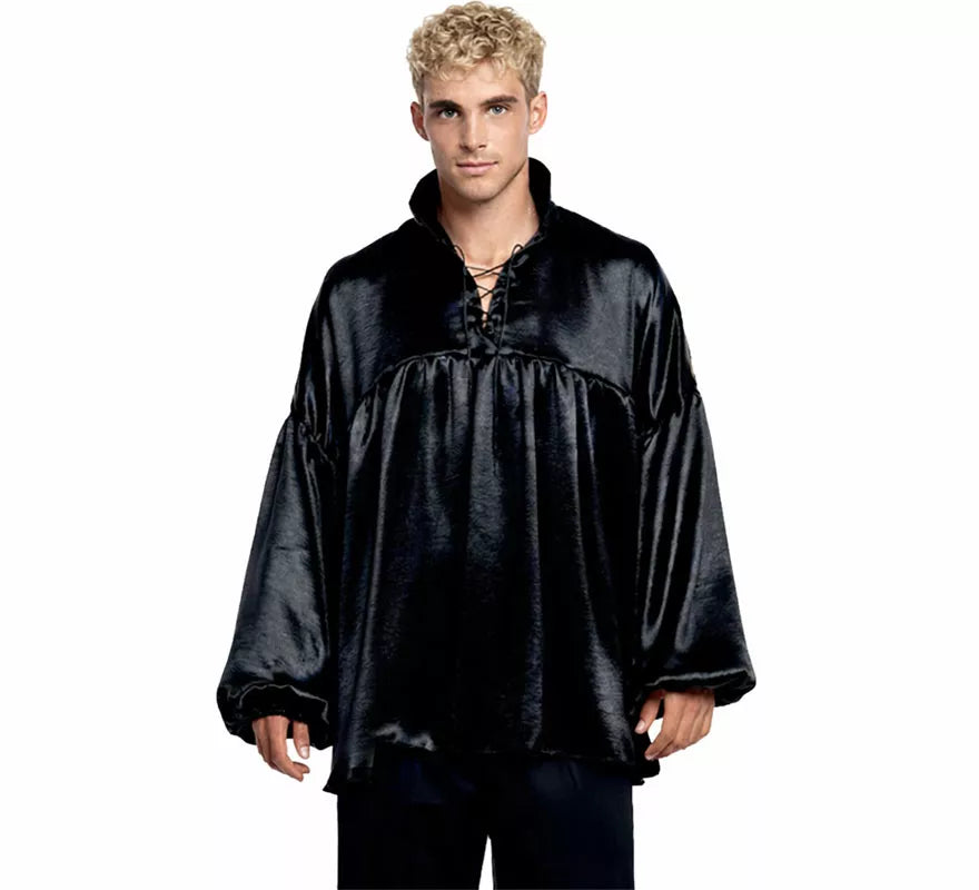 Translation missing: pt-PT.Camisa Negra Medieval o Pirata para hombre