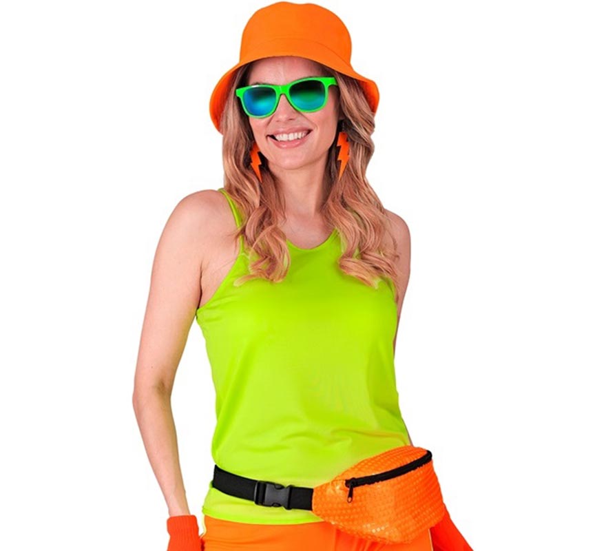 Translation missing: pt-PT.Camiseta de Tirantes verde neón para mujer