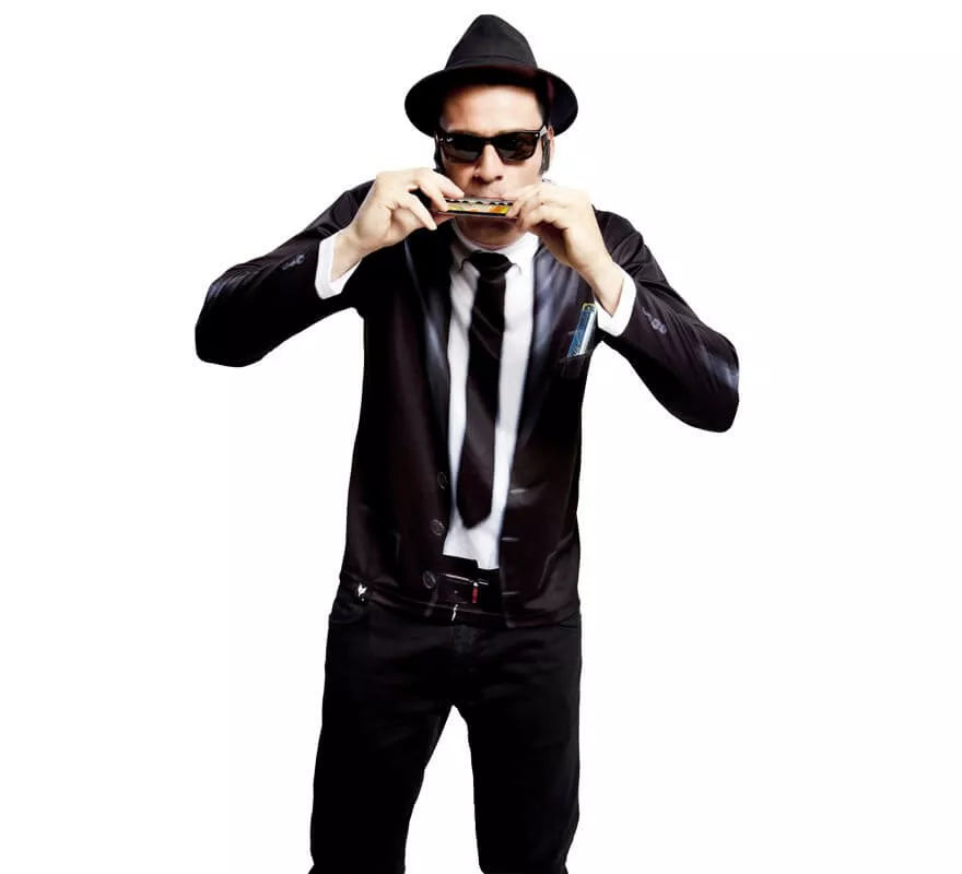 Translation missing: pt-PT.Camiseta disfraz Bluesman para hombre