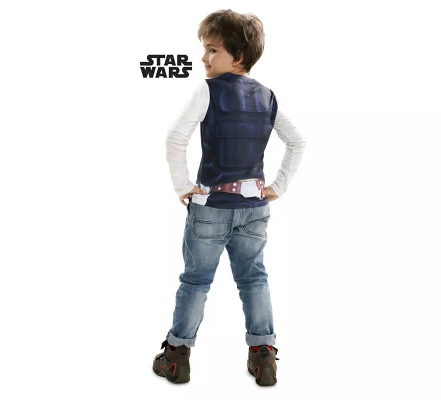 Translation missing: pt-PT.Camiseta disfraz Han Solo de Star Wars para niño