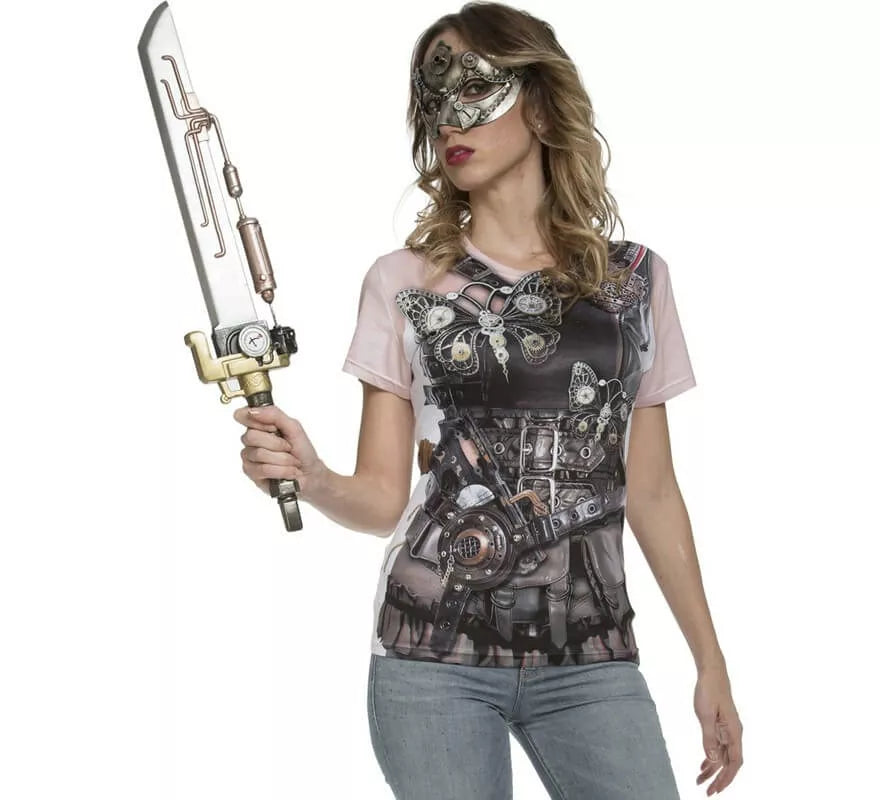Translation missing: pt-PT.Camiseta disfraz Steampunk para mujer