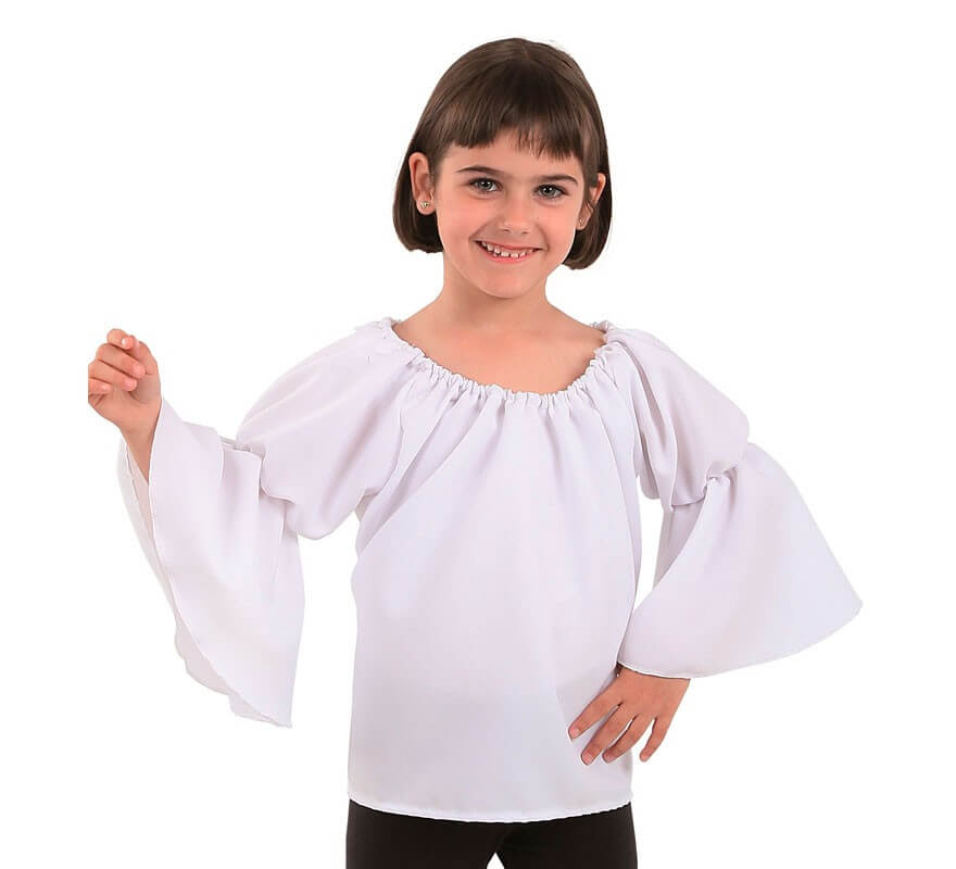 Translation missing: pt-PT.Camiseta Medieval Blanca para niños