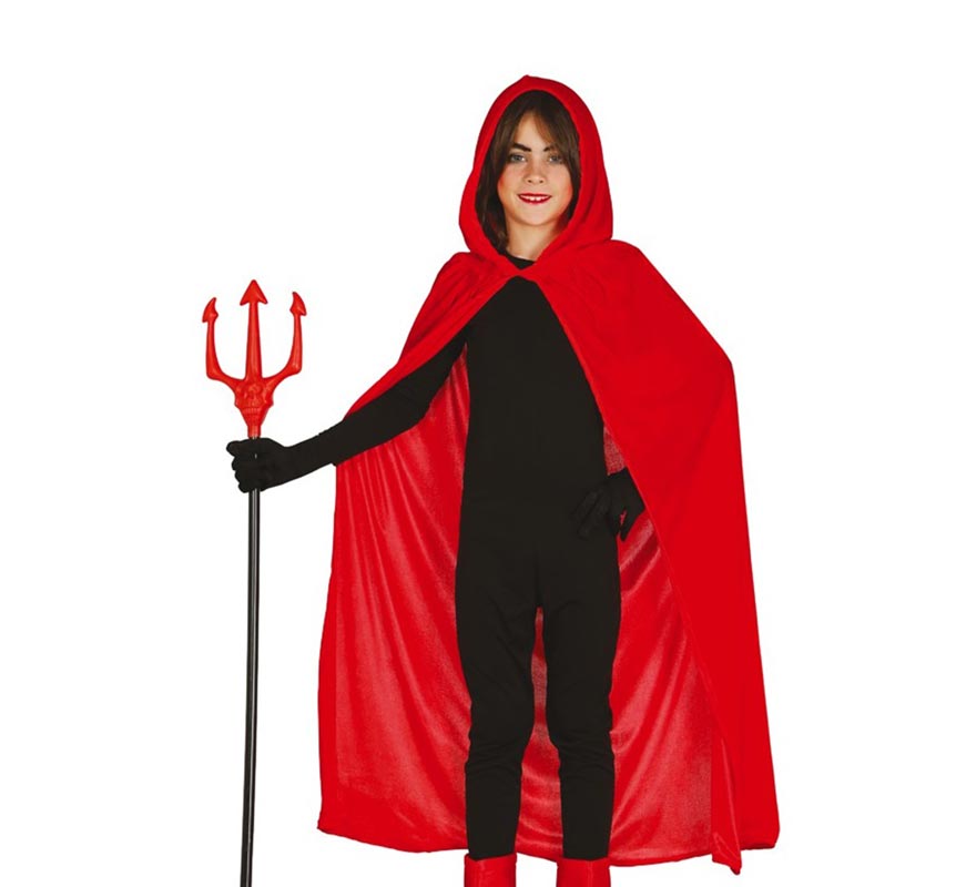 Translation missing: pt-PT.Capa con Capucha Roja Terciopelo para niños 100 cm