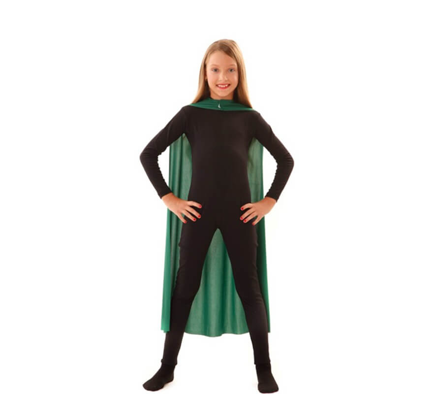 Translation missing: pt-PT.Capa Superhéroe Infantil Verde de 90 cm