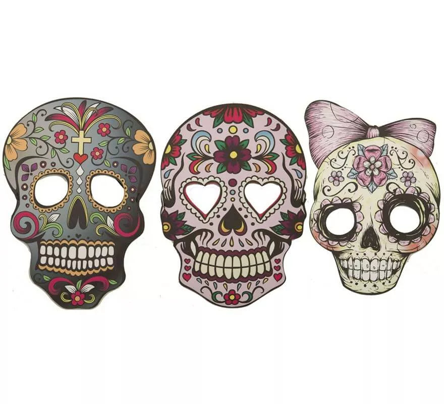 Translation missing: pt-PT.Careta de Calavera Día de los Muertos surtidas