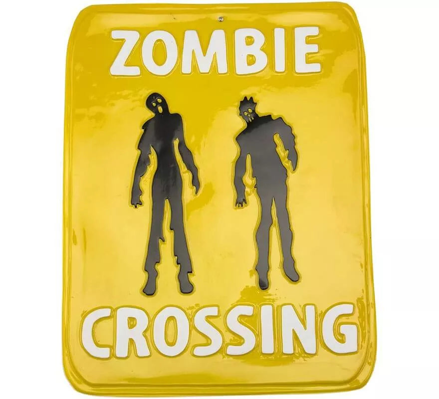 Translation missing: pt-PT.Cartel de Paso Zombie 45x35 cm