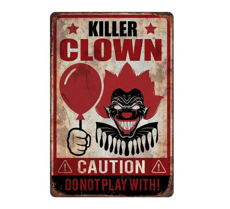 Translation missing: pt-PT.Cartel 'Killer Clown' de 24X36 cm