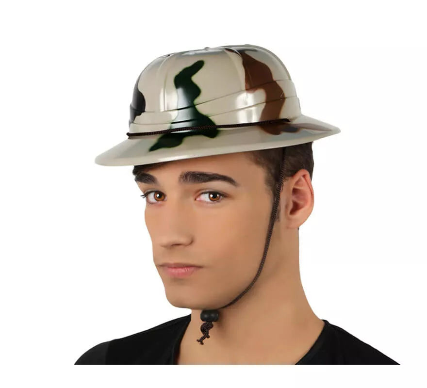 Translation missing: pt-PT.Casco camuflaje de Explorador de plástico con cuerda