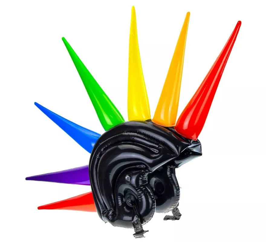 Translation missing: pt-PT.Casco con Puntas multicolor hinchable de 90 cm