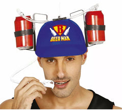 Capacete para bebedor de cerveja