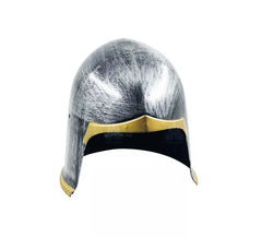 Capacete de Cavaleiro Medieval Prateado