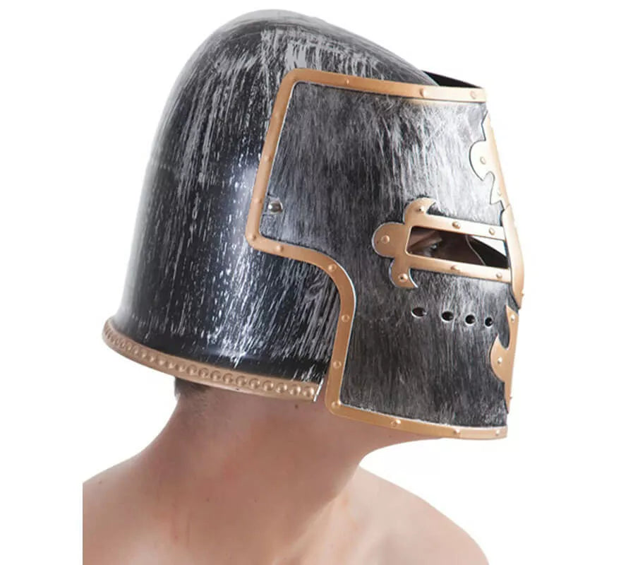 Translation missing: pt-PT.Casco de Templario Plateado y Oro
