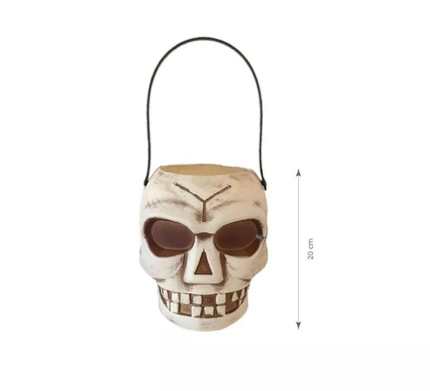 Translation missing: pt-PT.Cesta de Calavera Marfil de 20 cm