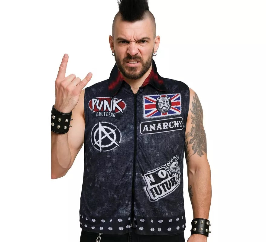Translation missing: pt-PT.Chaleco Anarchy Punk para hombre