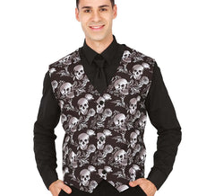 Colete de caveiras para homem